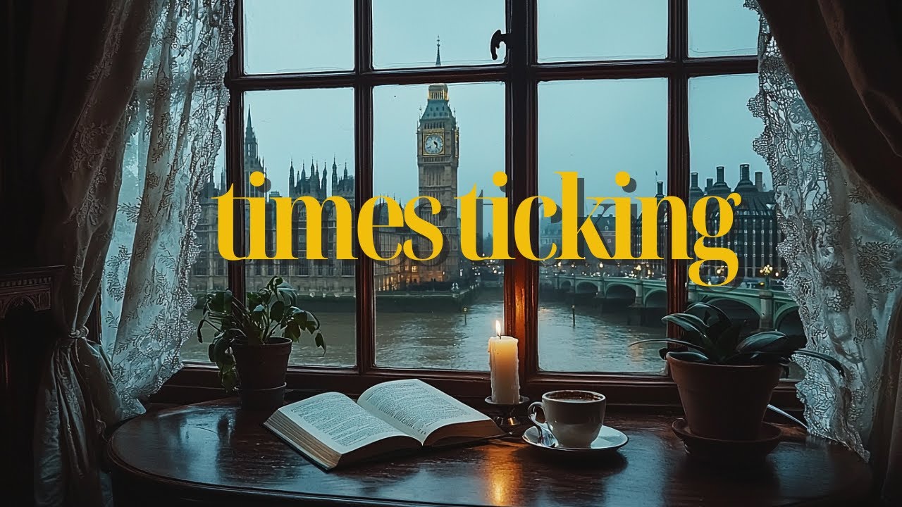 London Big Ben Ambience | Dark Academia with Snow, Winter & Soothing Music for Study and Relaxation