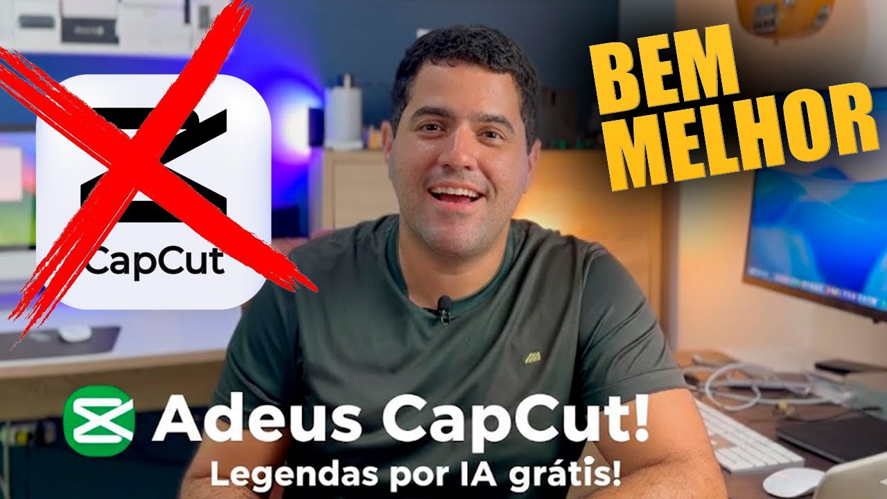 Como legendar videos automaticamente gr&aacute;tis por IA - Alternativa ao CapCut