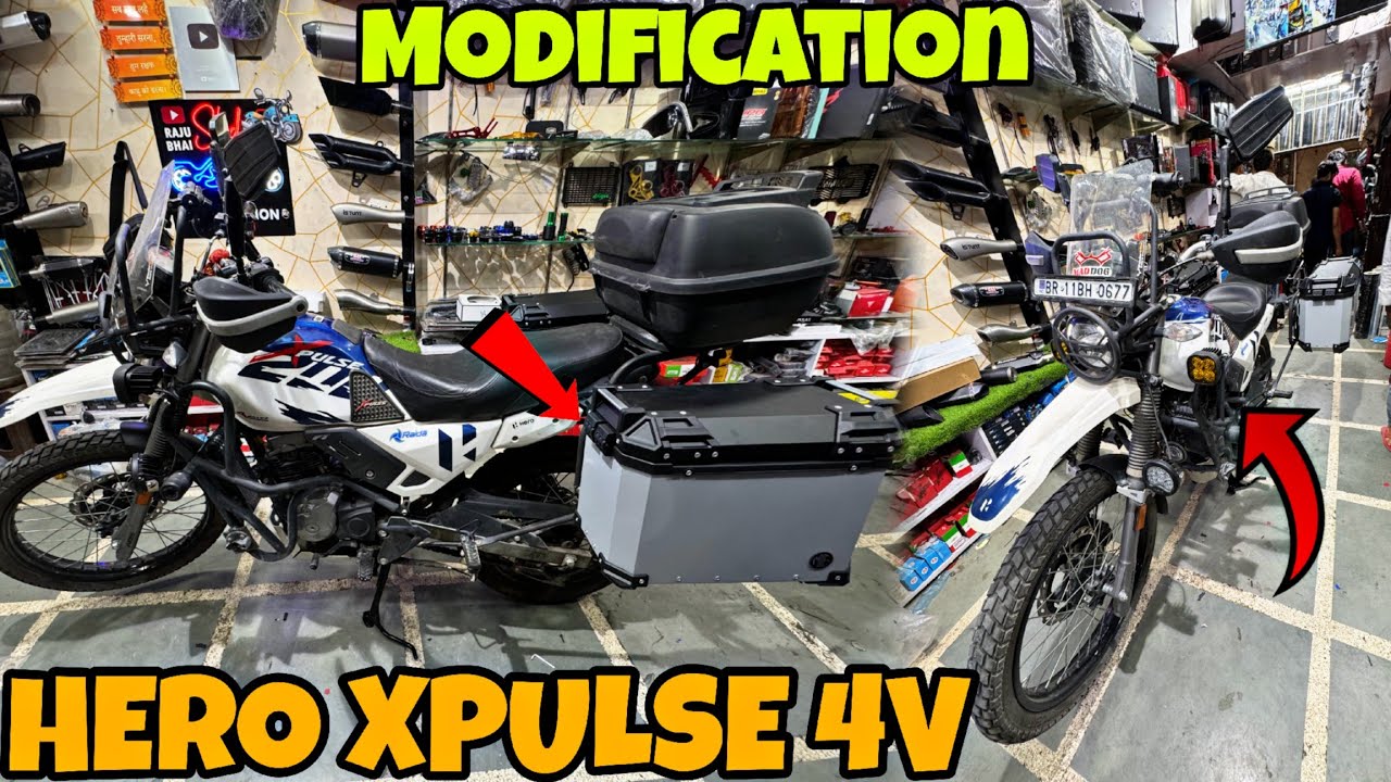 Bihar से आये HERO XPULSE 4V लेकर | Touring Modification | HJG Light | Side Pannier | SKD Originals