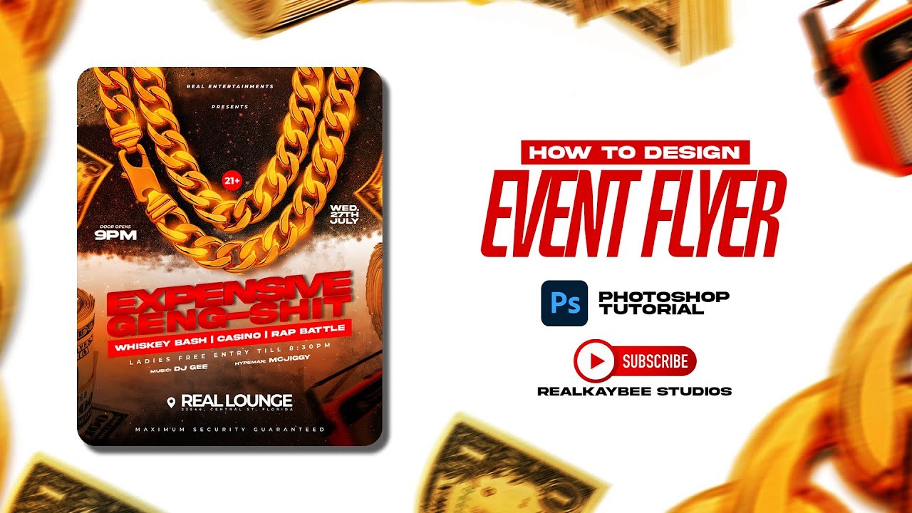 How to create an Event Flyer on Photoshop - Photoshop Tutorial