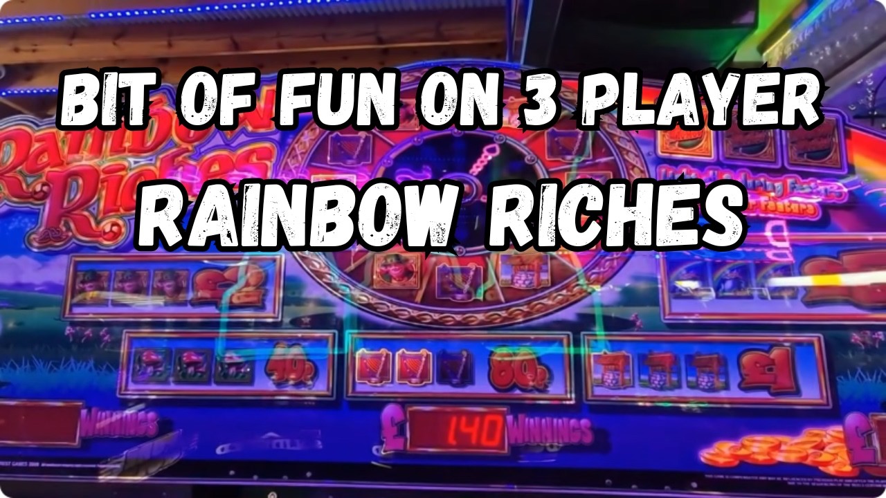 Rainbow Riches 3 Player Slot Fun At Shaws Amusements Bridlington
