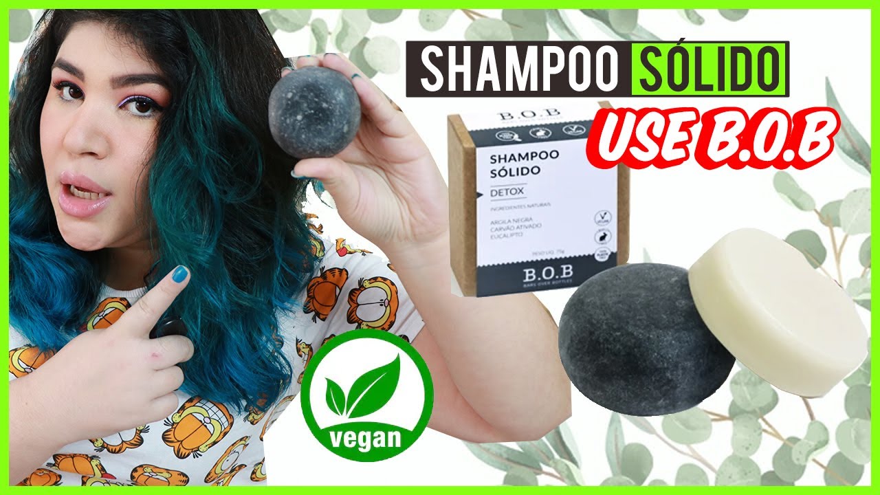 🍃 SHAMPOO SÓLIDO em barra USE B.O.B e Condicionador hidratante [Vegano, Sem plásticos]