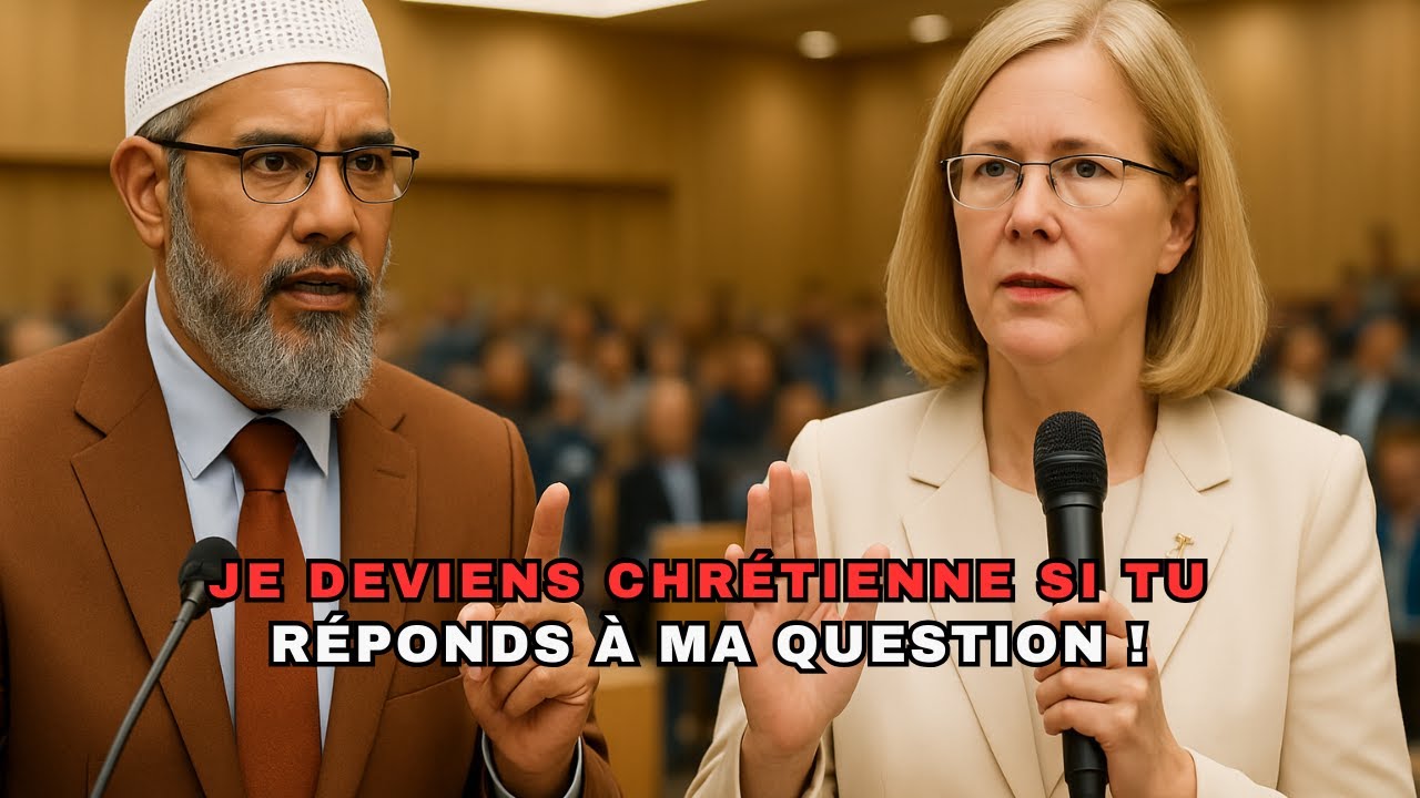 ELLE DÉFIE DR ZAKIR NAIK AVEC UN VERSET DE LA BIBLE… MAIS SA RÉPONSE CHOQUE TOUTE LA SALLE !