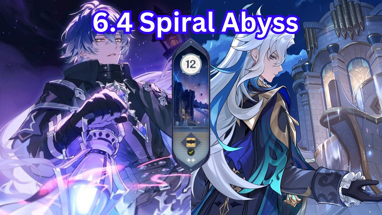 New Spiral Abyss 6.4 深渊  Floor 12 Cleared C1 Neuvilette  | C0 Flins  - [Genshin Impact 原神]