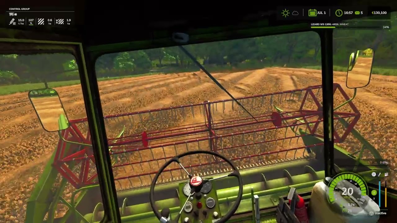 POV driving to another field with no header trailer (Drumard farm)