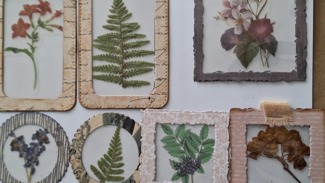 Junk Journal ,Dekoration mit Durchblick, Lesezeichen, Kartenaufleger etc