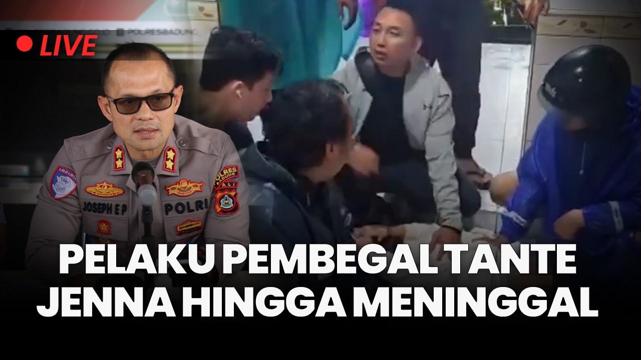 🔴3 Pembegal Tante Jenna Ditangkap Polisi, Baru Lepas dari Lapas Gianyar, Hendak Kabur ke Jabar