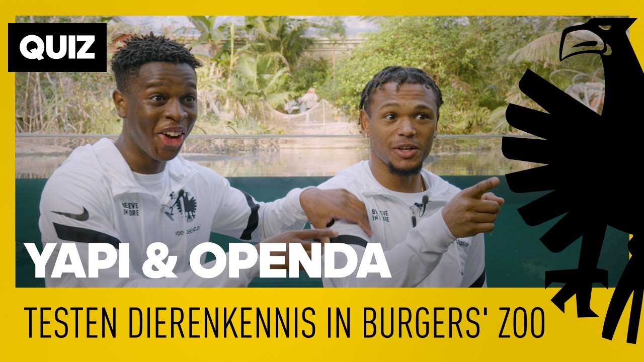QUIZ | Openda en Yapi testen dierenkennis in Burgers' Zoo 🦒❓🐘