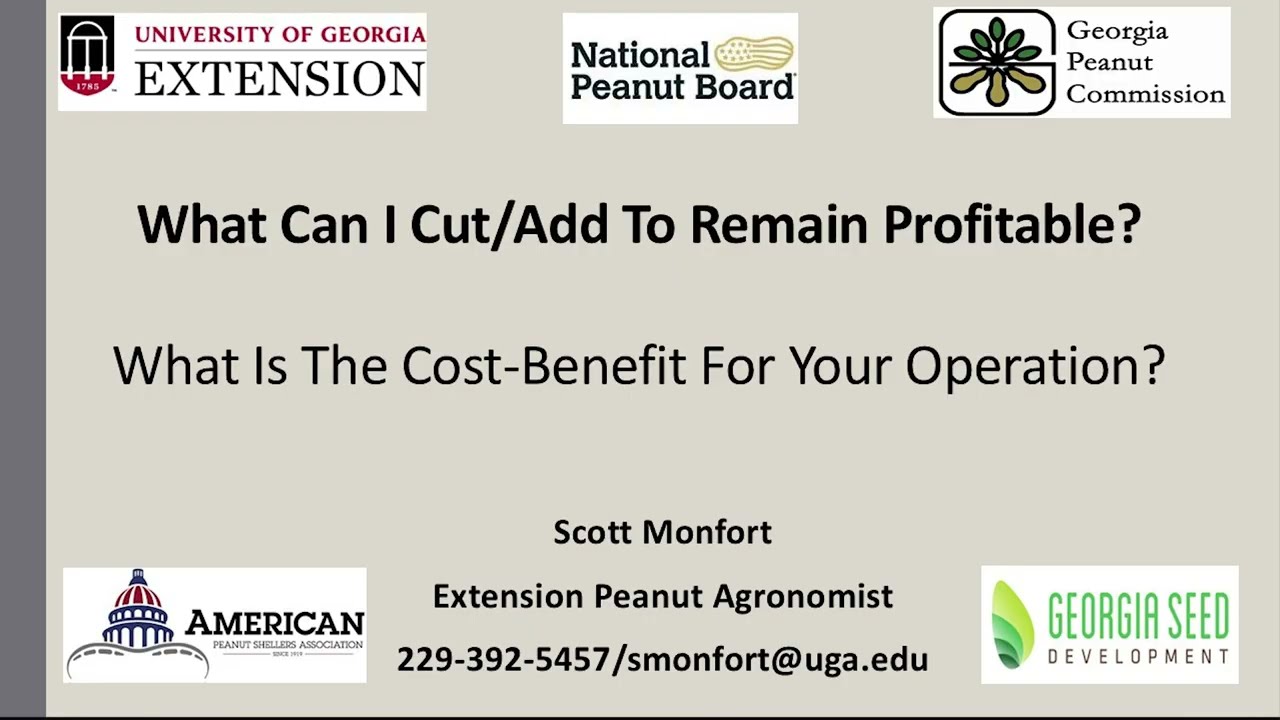 2026 Georgia Peanut Farm Show - UGA Production Seminar - Dr. Scott Monfort