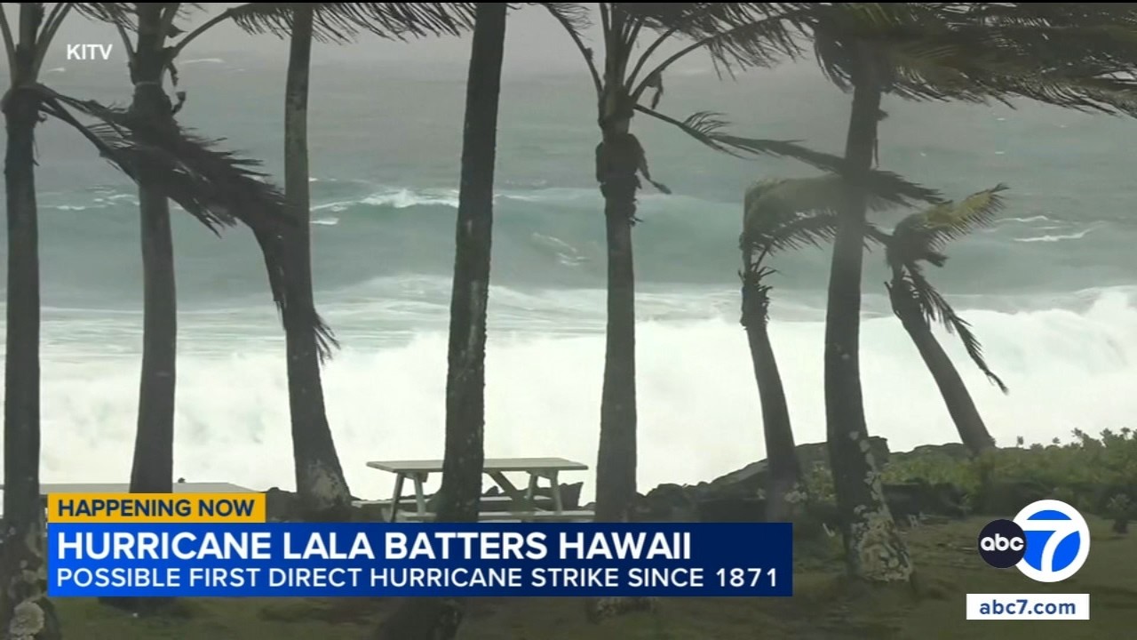 Hurricane Lala batters Hawaii with heavy rain, wind