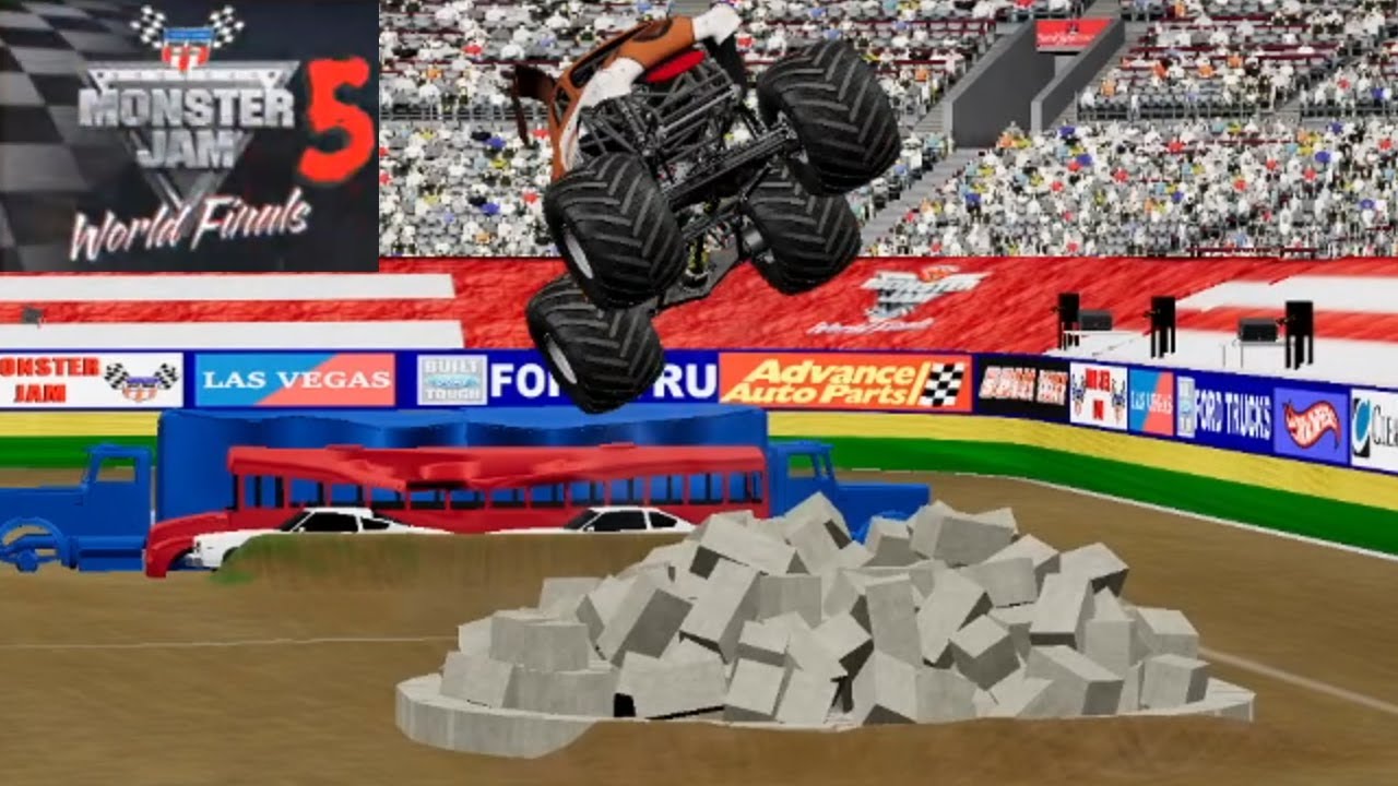 Monster Jam World Finals 5 Freestyle in BeamNG