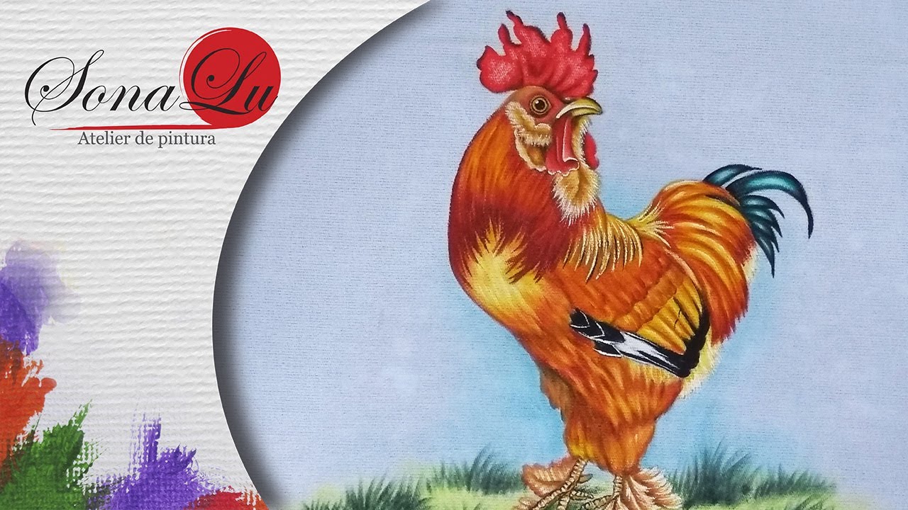 Aula 461 - Galo Vermelho em Pano de Prato