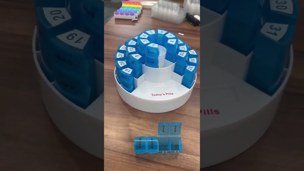 31 Compartments Plastic Monthly Pill Box