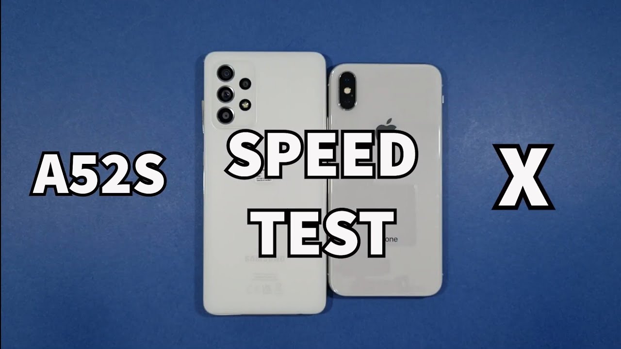 Samsung A52S 5G vs Iphone X Speed Test