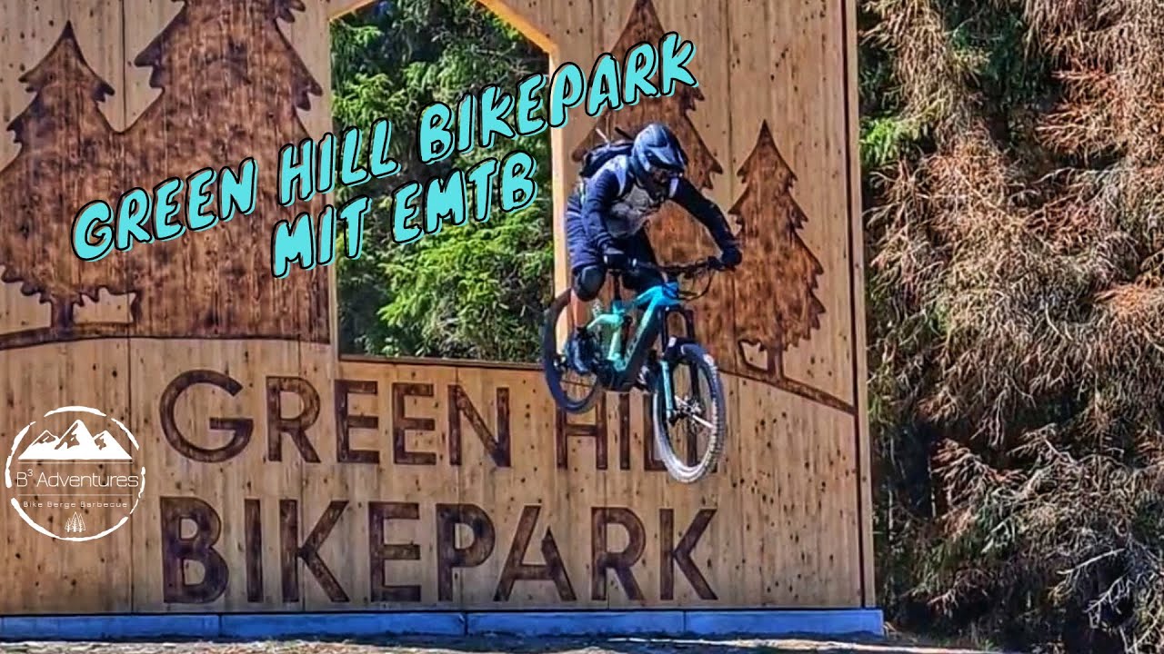 Green Hill Bikepark - first Time - only green, blue and red lines