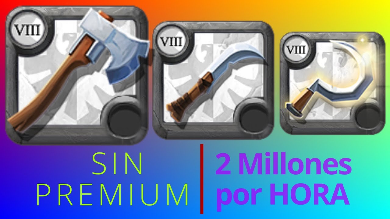 2 Millones por hora, Sin premium en Albion Online