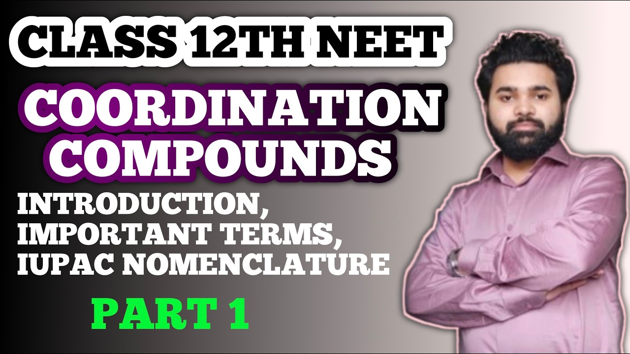 Coordination Compounds by Zafar sir : Chemistry | Class 12th/NEET