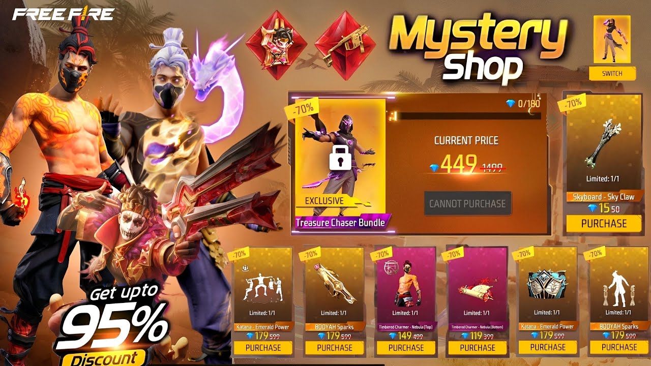 Ramadan Mystery Shop Event l Golden Shade Bundle Return Date l Free Fire New Event l Ff New Event