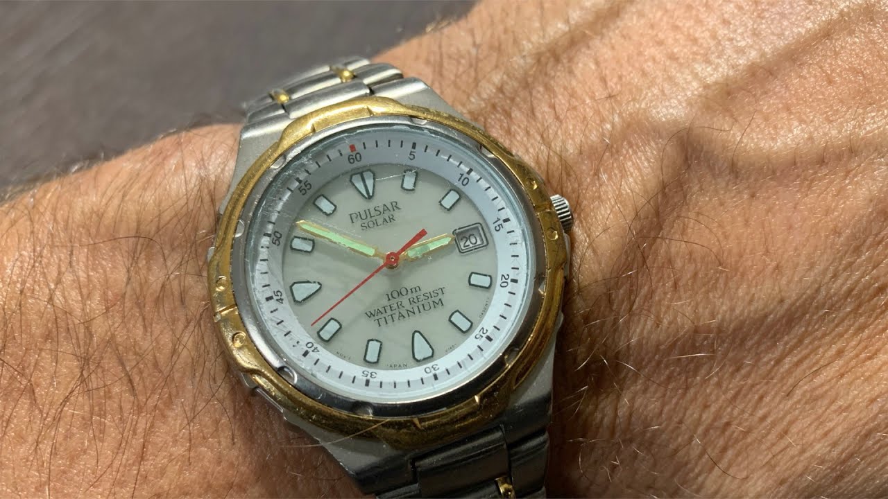 Vintage Pulsar Solar Titanium fixed!   Budget Watch Collecting