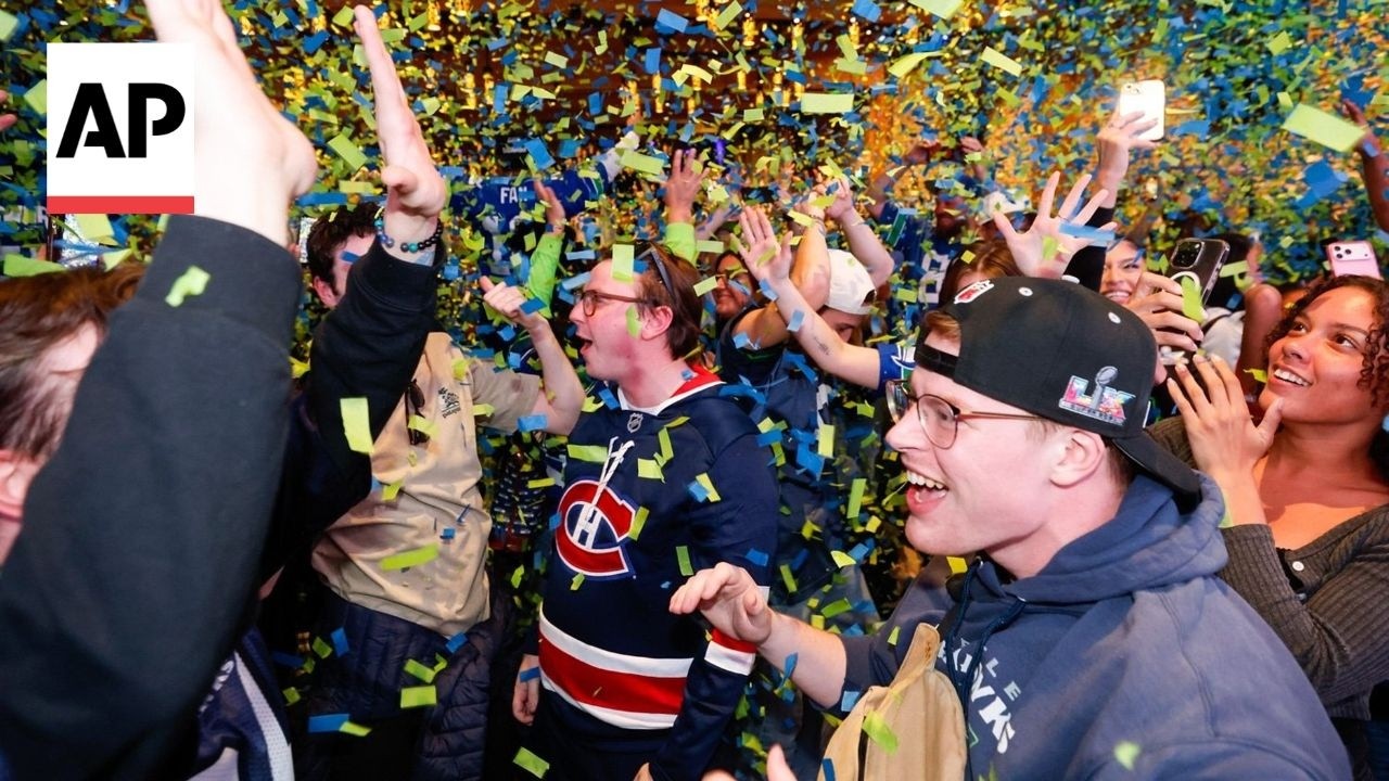 Fans celebrate in Seattle after Seahawks win Super Bowl 2026