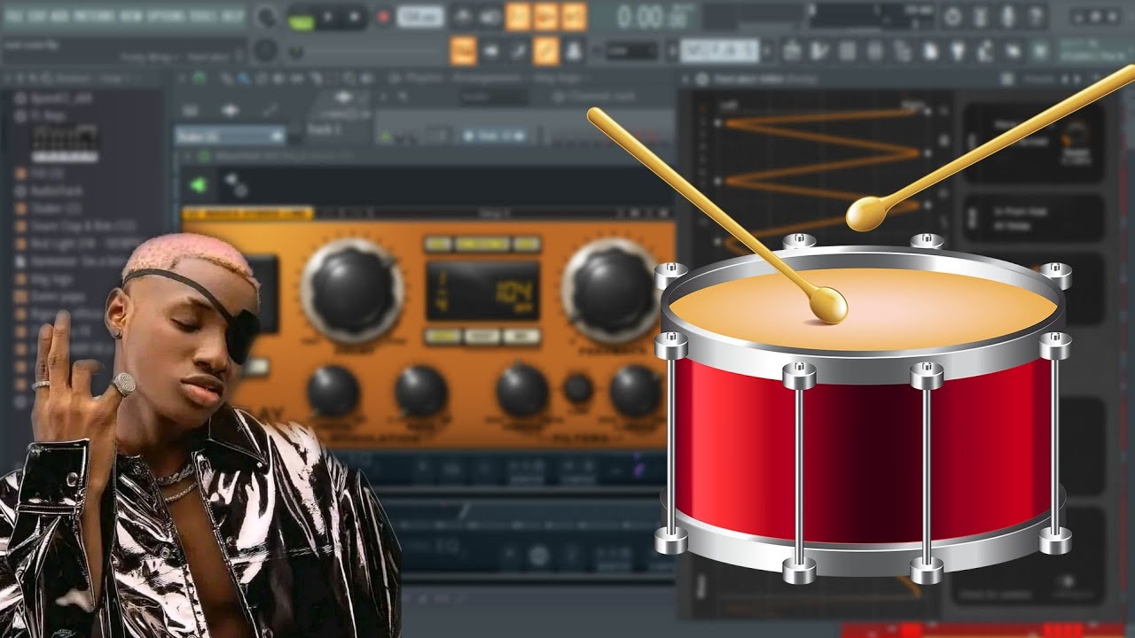 How to make Afrobeat drum patterns in fl studio.