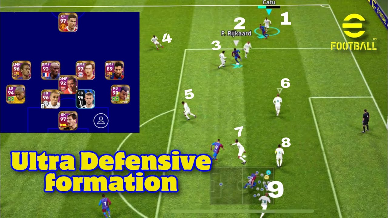 7 Players in Defence formation • eFootball Mobile
