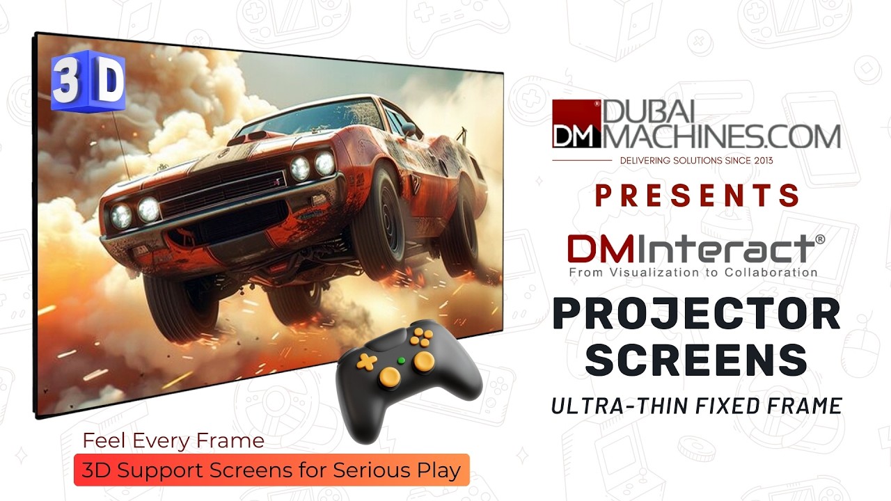 DMInteract Black Crystal Screen | Real-Time Projection Demo