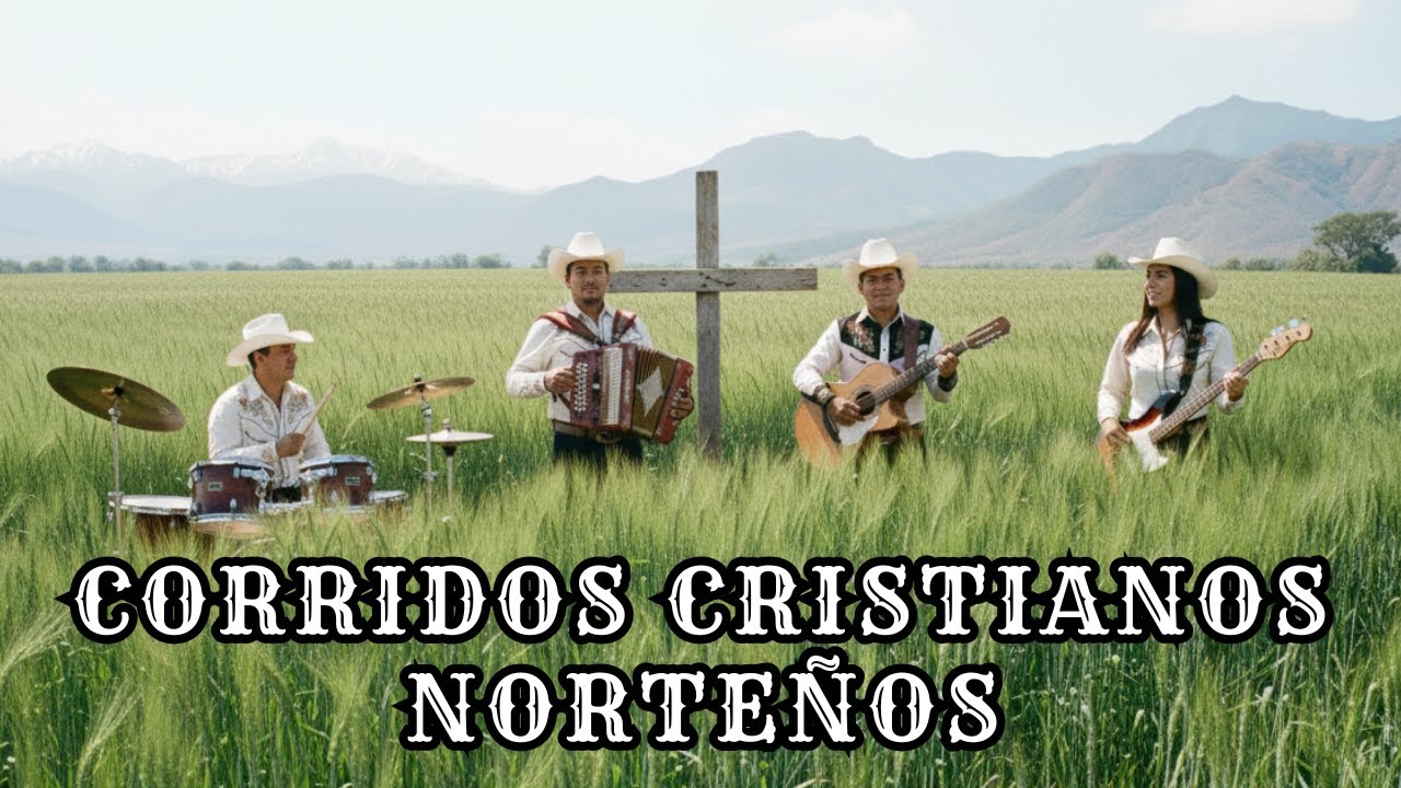 CORRIDOS CRISTIANOS NORTEÑOS,  ACORDEÓN ALABANZA GÓSPEL BÍBLICA EN REGIONAL MEXICANO v5