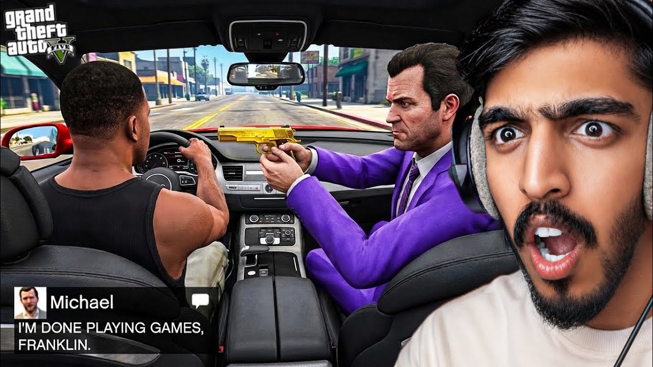 Franklin Stole Michael&rsquo;s Car & Got CAUGHT! 😱 | GTA 5 Part 1