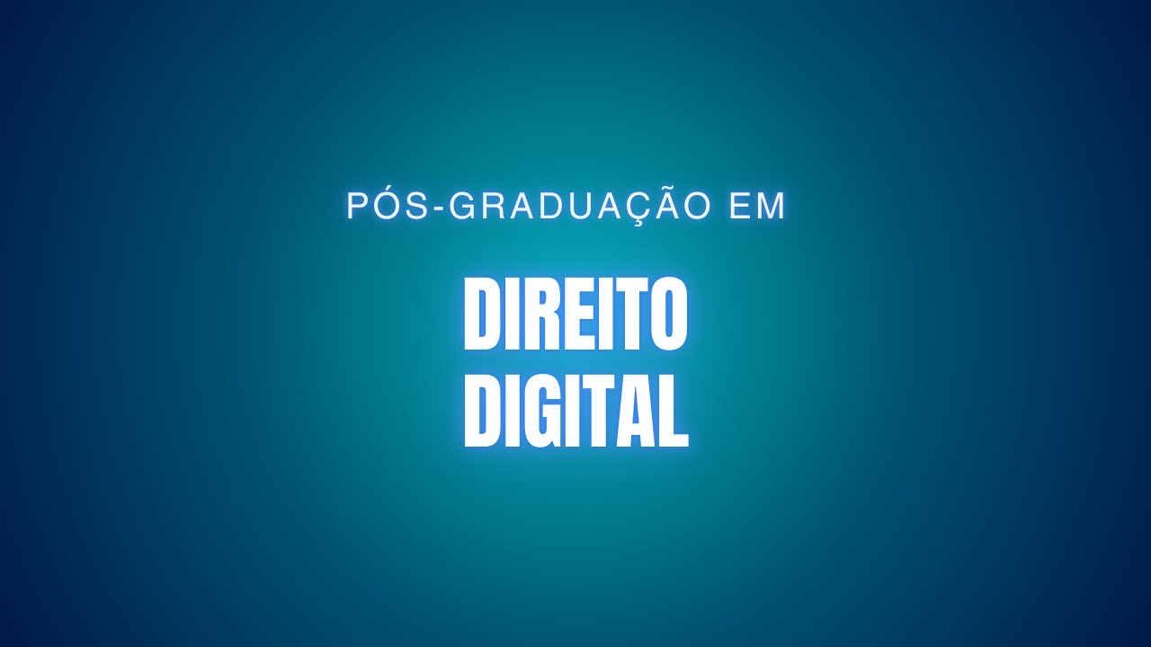 Pós-Graduação em Direito Digital | Transformação Digital com o Prof. Pedro Motta