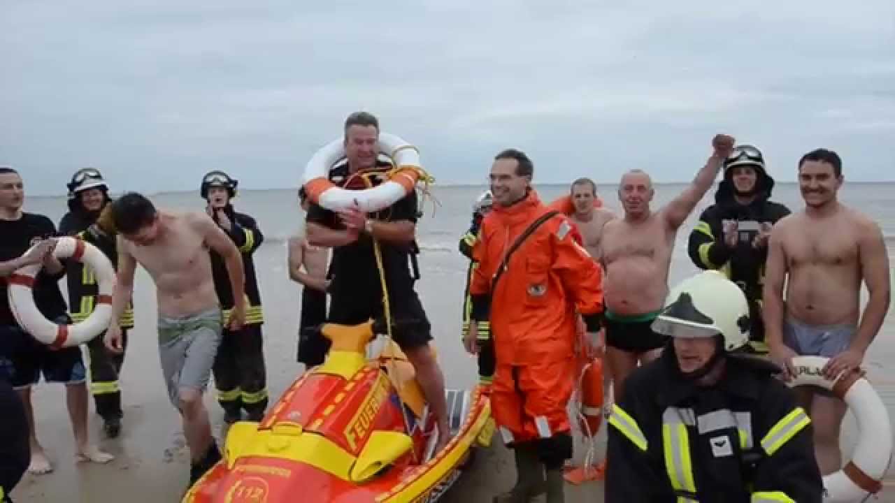 Cold Water Challenge 2014 Feuerwehr Westerland auf Sylt