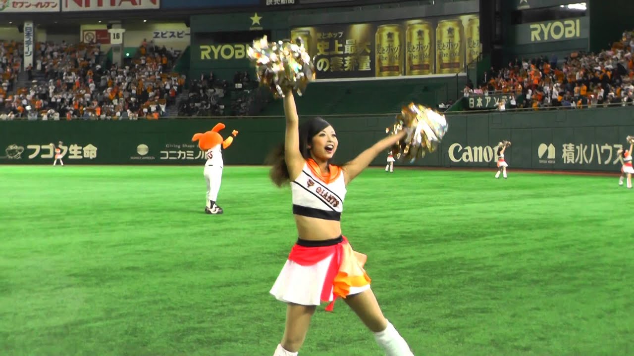2016 03 25 開幕戦 ジャイアンツ ヴィーナス 勝利ダンス　闘魂こめて （上田 あすか 榊原むつ美）