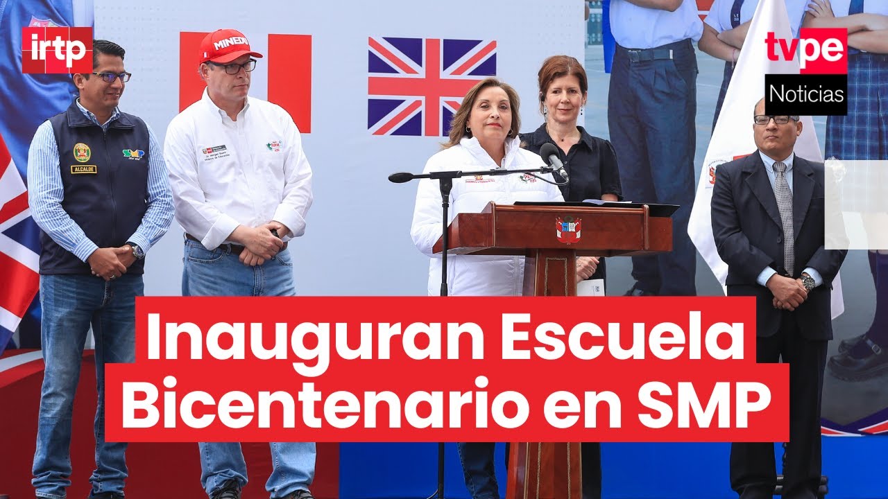 Presidenta Dina Boluarte inaugura Escuela Bicentenario I. E. n.° 2028 Peruano - Británico
