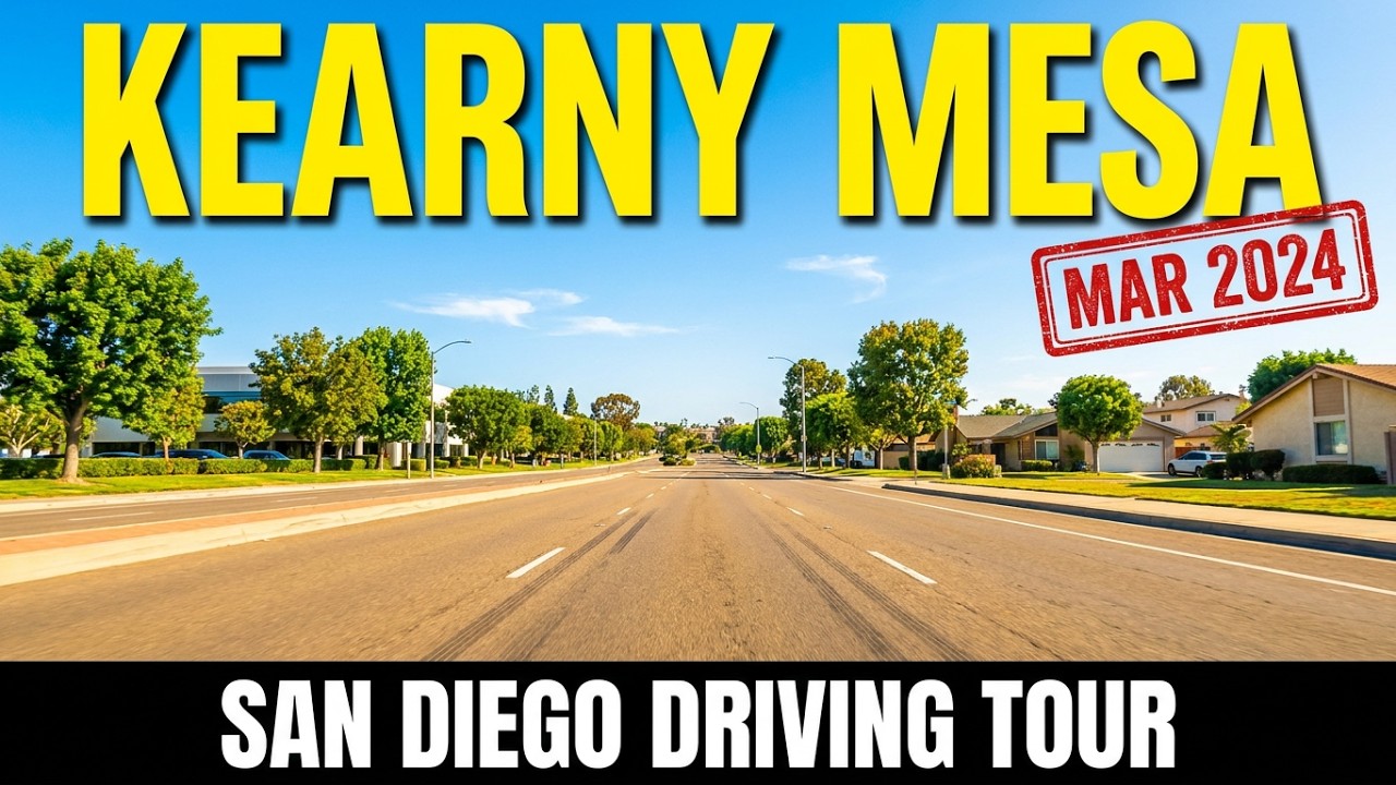Kearny Mesa San Diego Driving Tour | Scenic 4K Neighborhood Drive