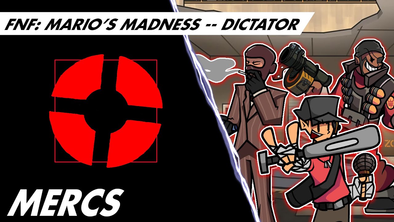 Mercs || Dictator, but it's Vs. Mann Co. || FNF: Mario's Madness x Mann Co Cover
