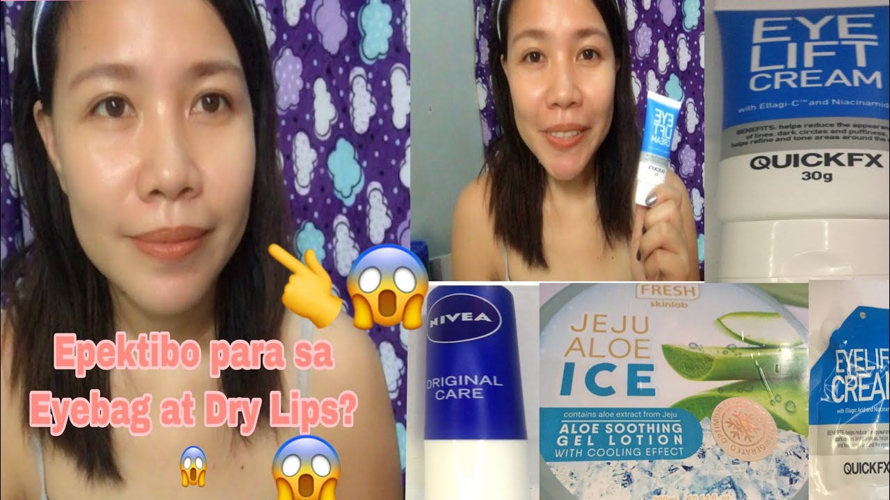 QUICK FX EYE LIFT CREAM EFFECTIVE SA EYE BAGS / JEJU ALO ICE FINAL REVIEW + NEVIA ORIGINAL| Skincare