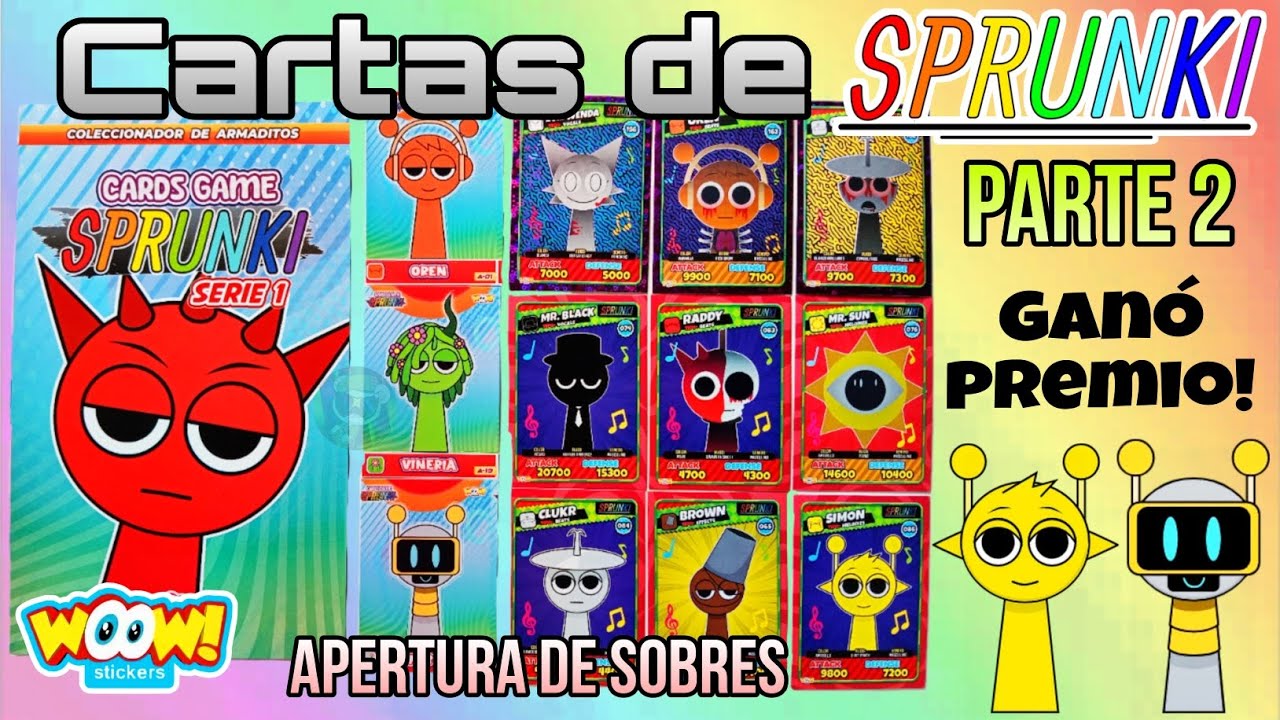 Откройте новые наборы карточек SPRUNKI с потрясающими фигурками! Часть 2 WooW Stickers Peru