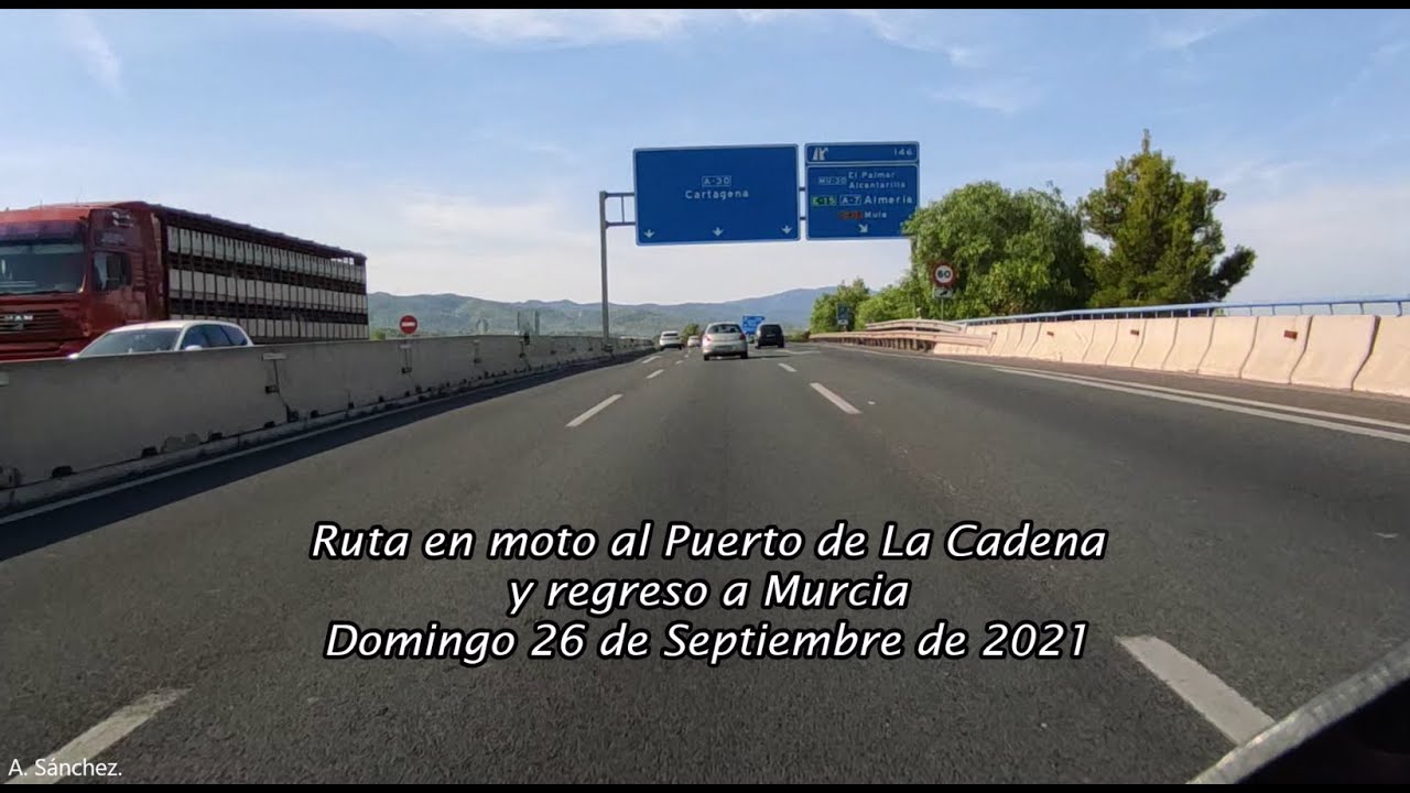 Ruta en moto al Puerto de La Cadena y regreso a Murcia, 26-9-21