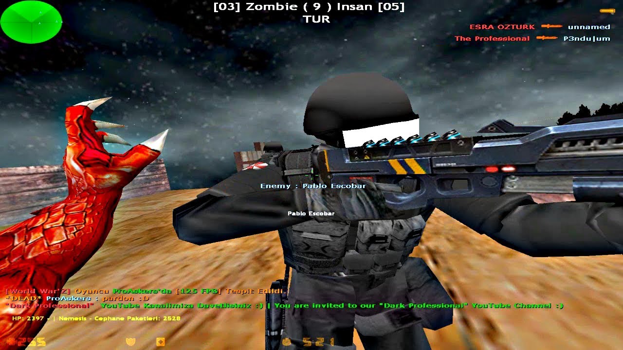 EFSANE NEMESIS MOD!! | CS 1.6 ZOMBIE ESCAPE [NEMESIS MOD]