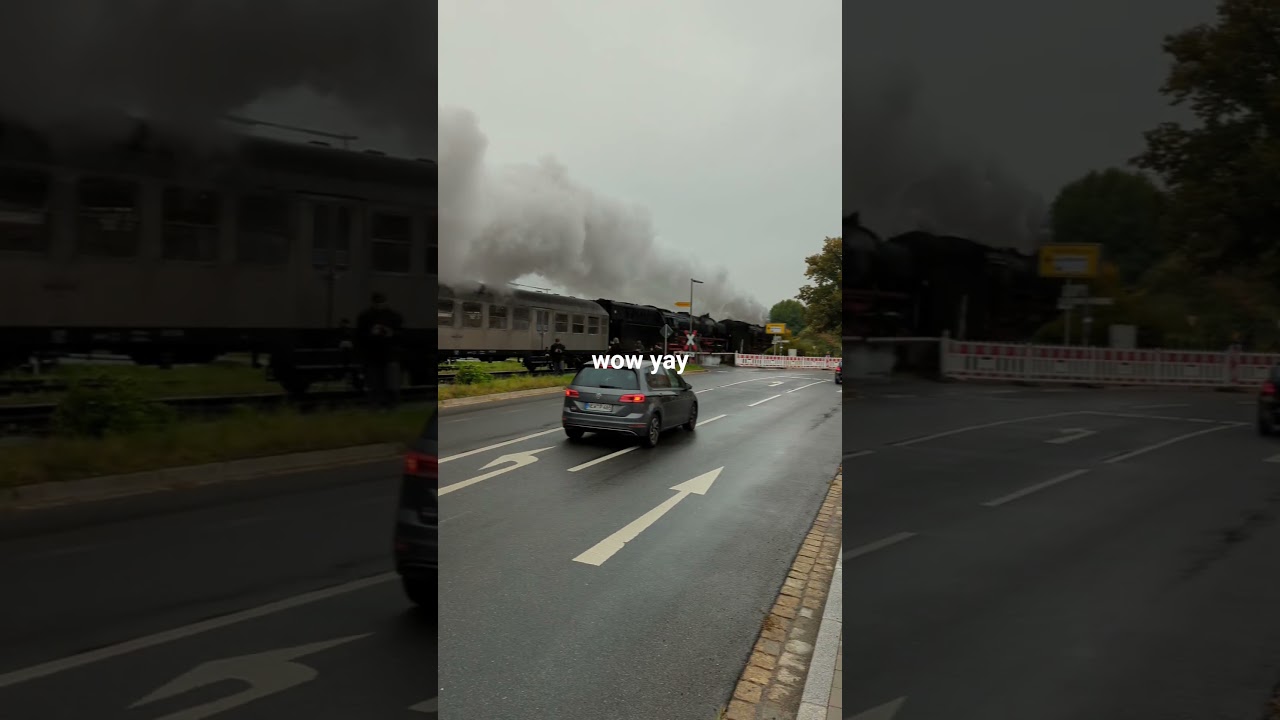 Doppelgespann 01er rauscht durch Pressath/Oberpfalz