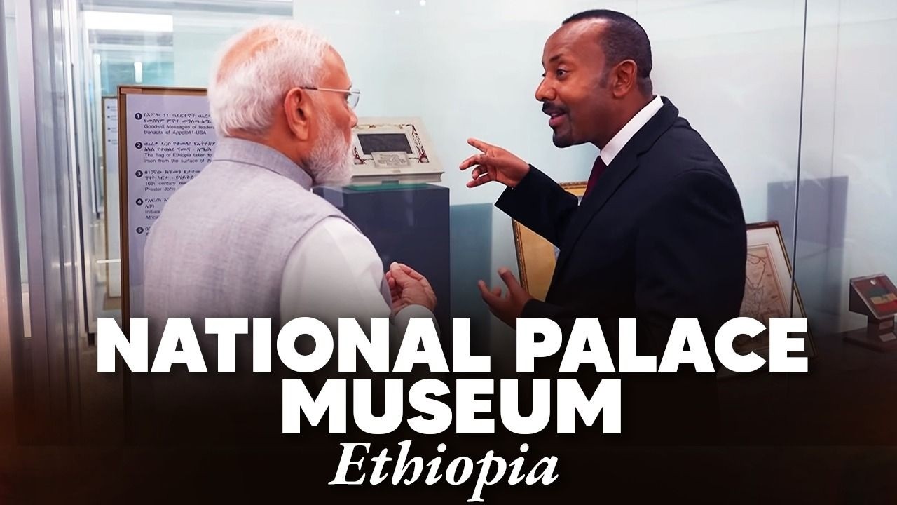 PM Modi, Ethiopian PM Abiy Ahmed Ali visit the National Palace Museum in Addis Ababa