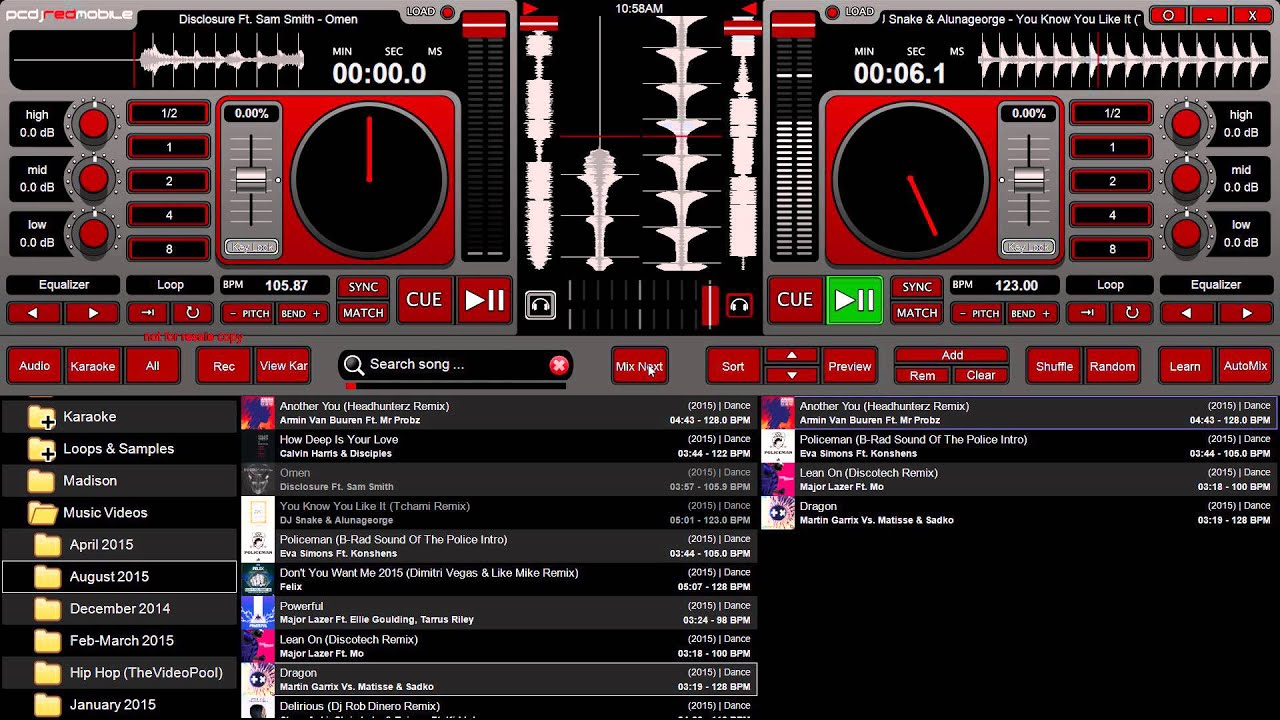 PCDJ DEX 3 RE - Using MIX NEXT