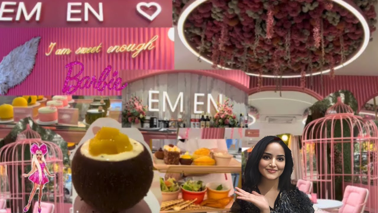 Barbie theme restaurant in Islamabad || Pink cafe in Islamabad || EM EN caffe || Girly theme cafe