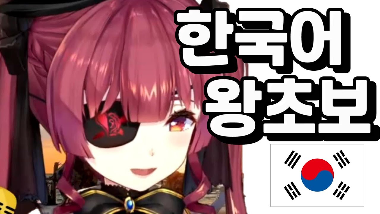 한국어 왕초보 선장님의 도전[호쇼 마린/홀로라이브]