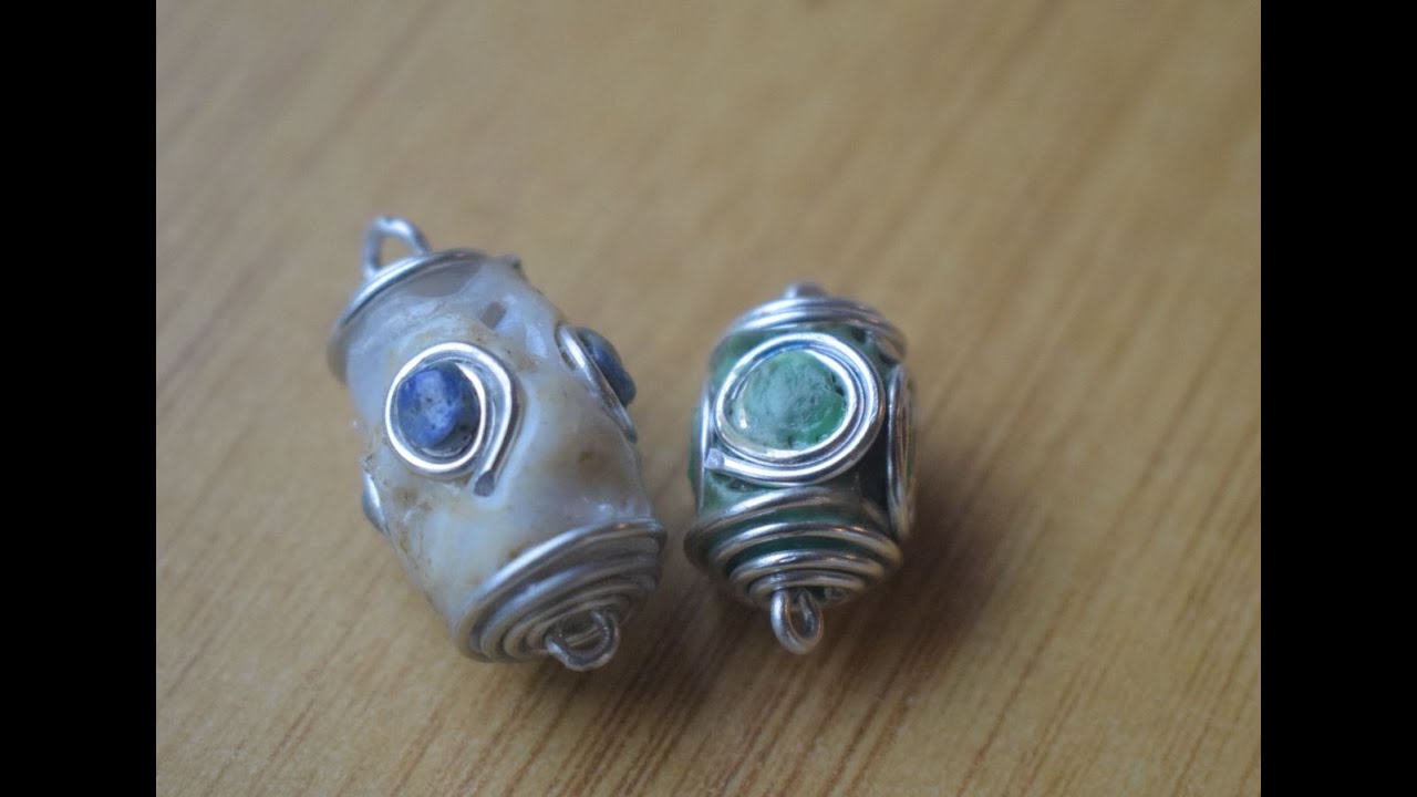 Making beads from plastic bottle and wire | Recycling project