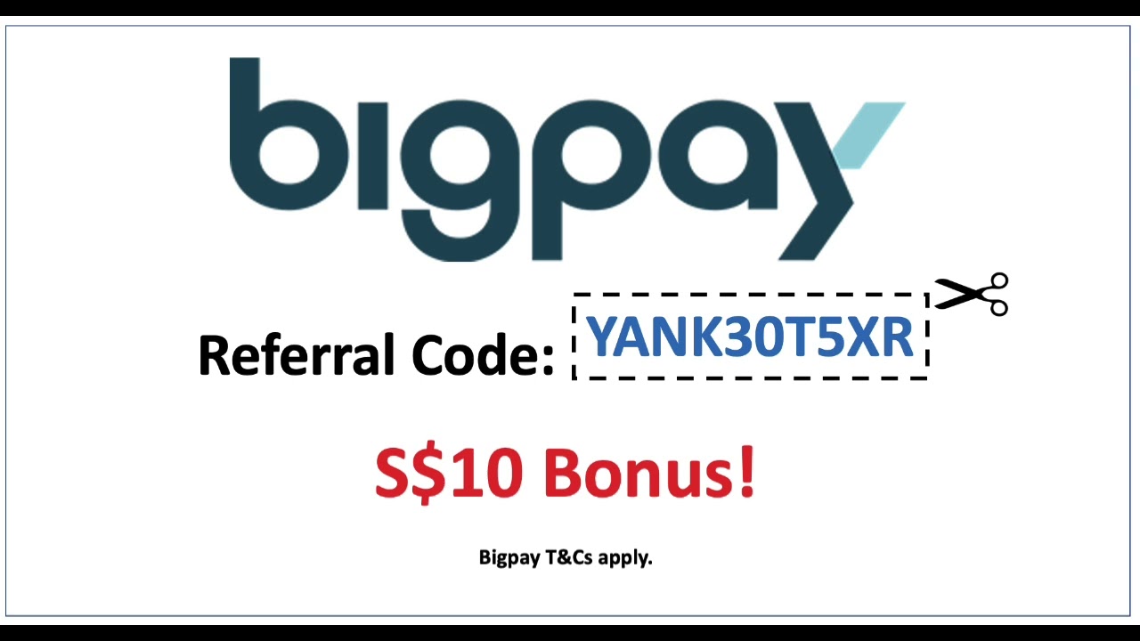 BigPay Referral Promo Code 2024: YANK30T5XR (Free $5 Bonus)