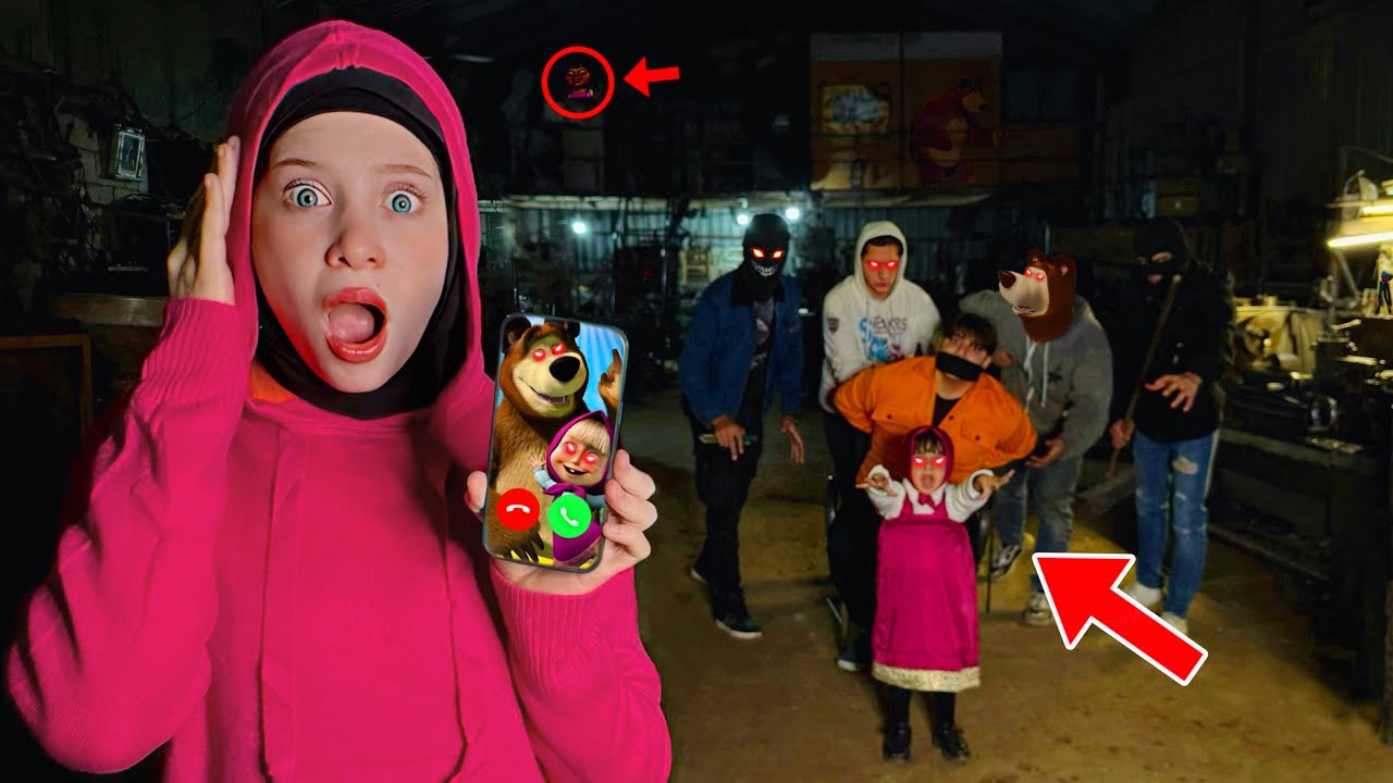 ساعدنا ماشا بالهروب من مصنع الشخص الغريب الساعة 3:30 صباحاً...!! (اتحداكم تدخلو الفيديو)مخيف