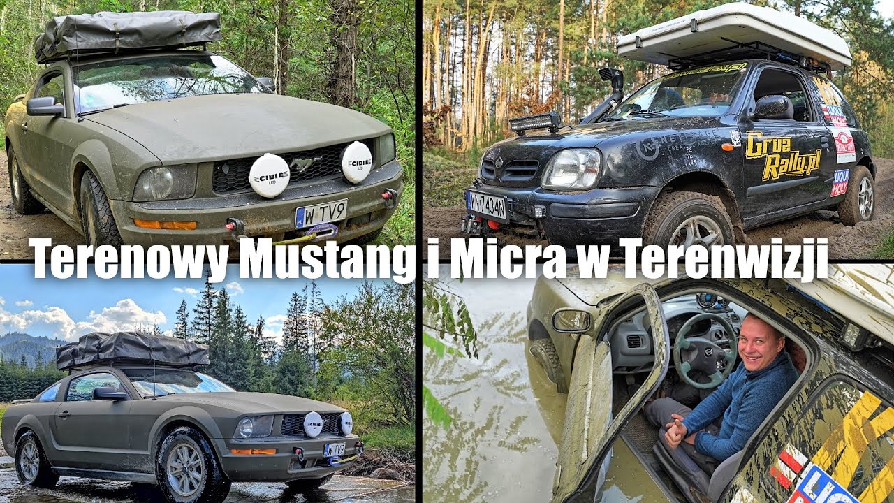 Terenowy Mustang i Micra w Terenwizji