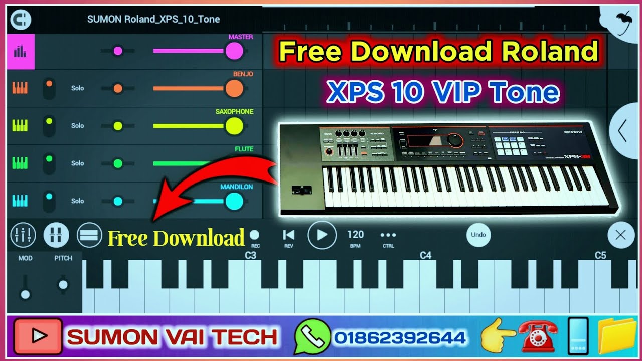 Roland XPS 10 Premium Tone Free Download 📥 Roland XPS 10 | Free Tone Download Fl Studio Mobile 