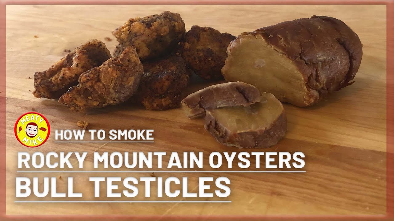 Smoked ROCKY MOUNTAIN OYSTERS on the Masterbuilt | How to Smoke Bull Testicles